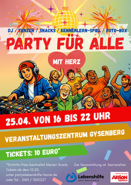 Party für alle – mit Herz!