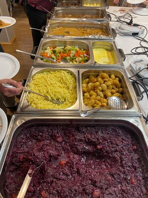 Das Buffet aus einer anderen Perspektive.
