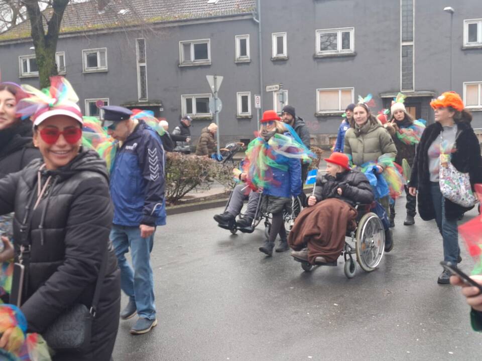 Weg zum Karnevalszug