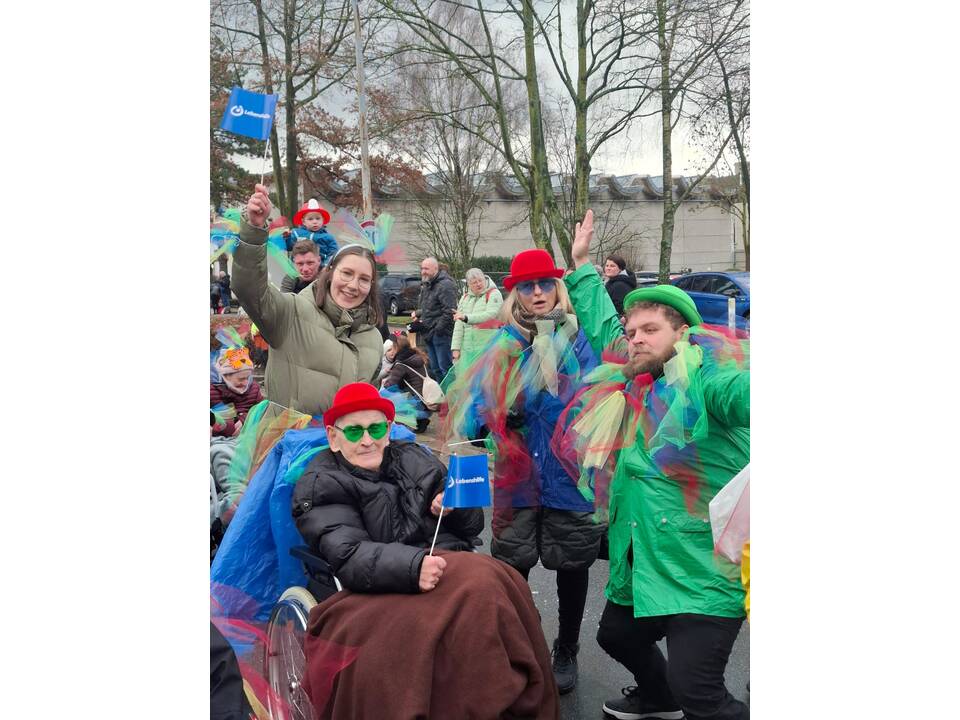 bunte Karnevalsgruppe