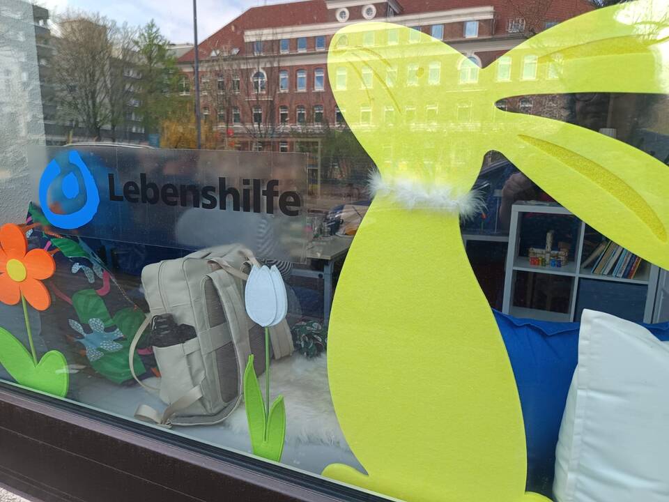 Bild zwei zeigt das Lebenshilfe Schaufenster