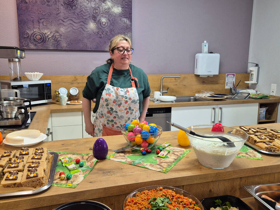  Bild eins zeigt ein buntes Buffett