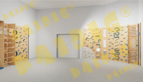 Wunschprojekt ein Klettergerüst für den Bewegungsraum